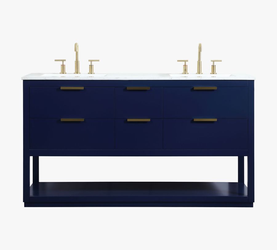 Larkin 60" Double Sink Vanity added by Kanika Chander’s