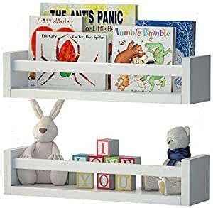 Wallniture Utah Set of 2 Nursery Room Wood Floating Wall Shelves White added by Emily Emmert