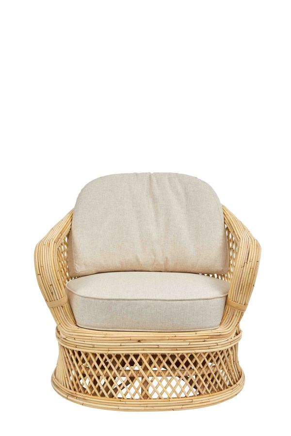 Bella Swivel Chair Frame Color - Natural Cushion Color - Cream added by Sarah Jane Meek