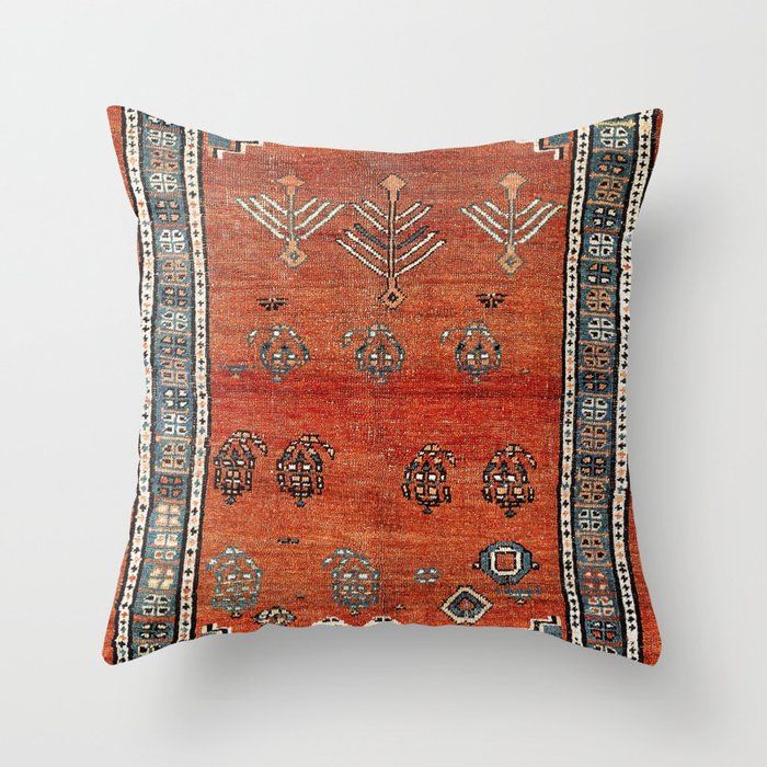 Bakhshaish Azerbaijan Northwest Persian Carpet Print Throw Pillow by Vicky Brago-Mitchell® added by Kelsey Velez