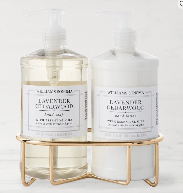Williams Sonoma Lavender Cedarwood Hand Soap &amp; Lotion 3-Piece Set added by Kristina Blackford