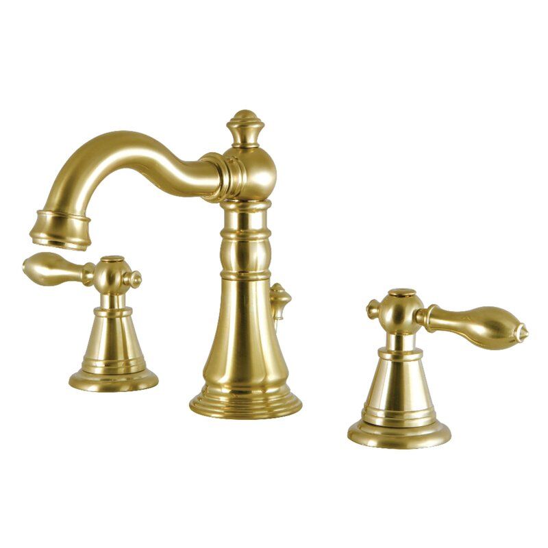 Victorian Widespread Faucet 2-handle Bathroom Faucet in Brushed Brass added by Taylor Grysiewicz