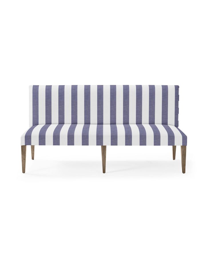 Ross Dining Bench in Perennials Harbor Stripe Navy added by Kacey Dillier