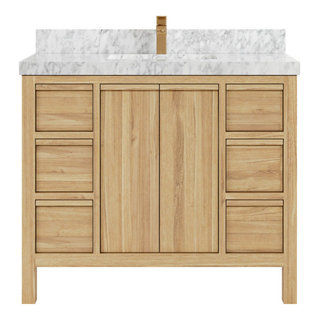 Willow Collections Elizabet Teak Bathroom Vanity Set - Transitional - Bathroom Vanities And Sink Consoles - by Willow Bath And Vanity LLC | Houzz added by Ali Dyer