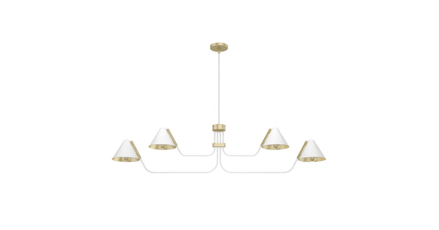 Hunter 19207 Grove Isle 4 Light 58" Wide Linear Chandelier | Build.com added by Morgan Carey