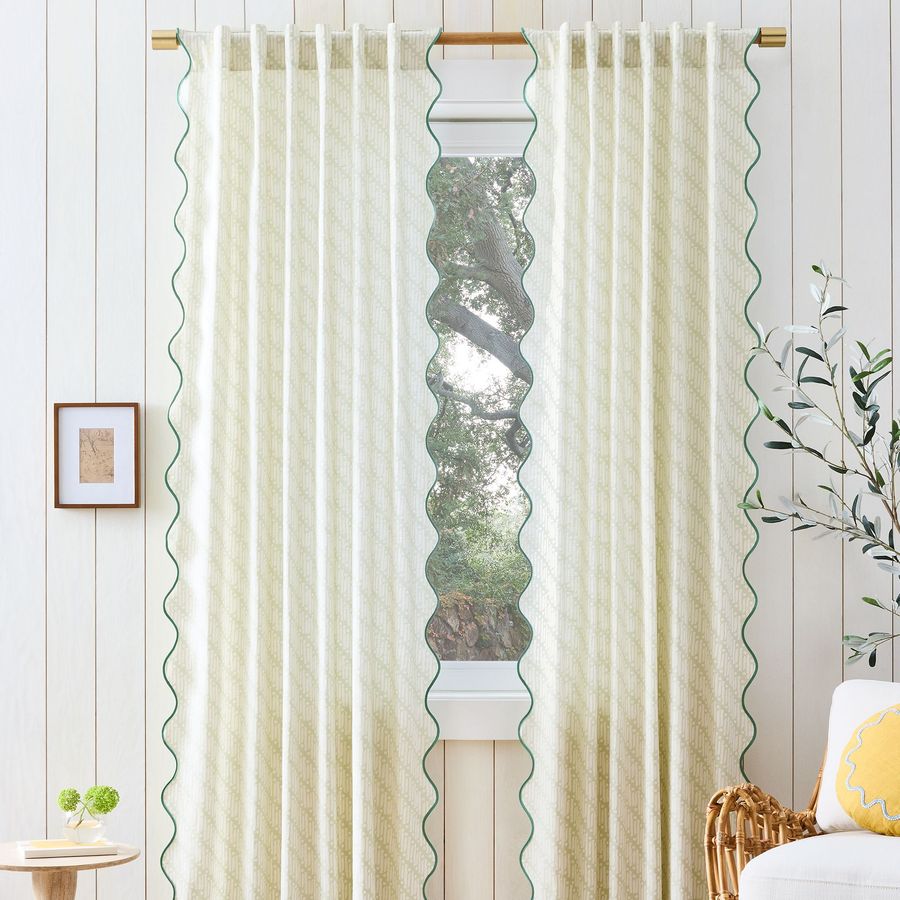 RHODE Batik Scallop Edge Curtains (Set of 2) added by Katy Flannery