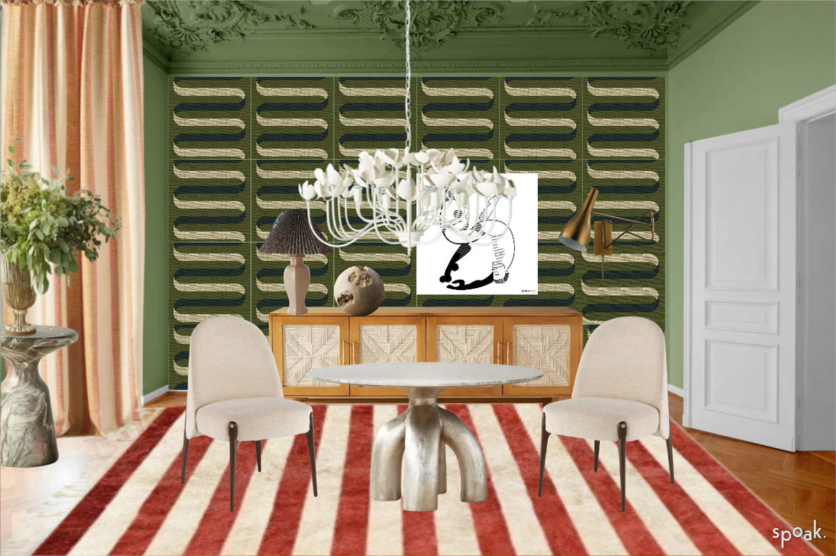 Green Dining Room Inspo designed by Shellie Kemp