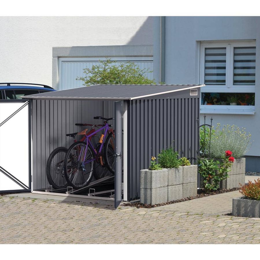 Duramax Building Products 6 ft. x 6 ft. Bicycle Storage Shed 73051 - The Home Depot added by Rachel Fedorov