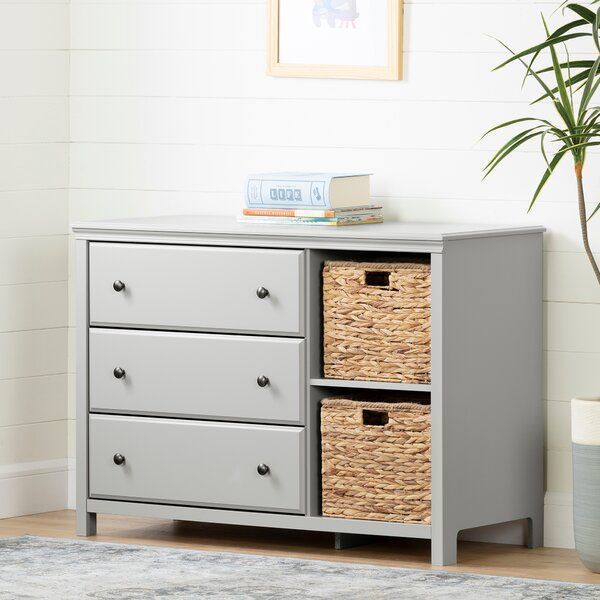 Cotton Candy 45.75'' Wide 3 - Drawer Combo Dresser added by Spoak Member