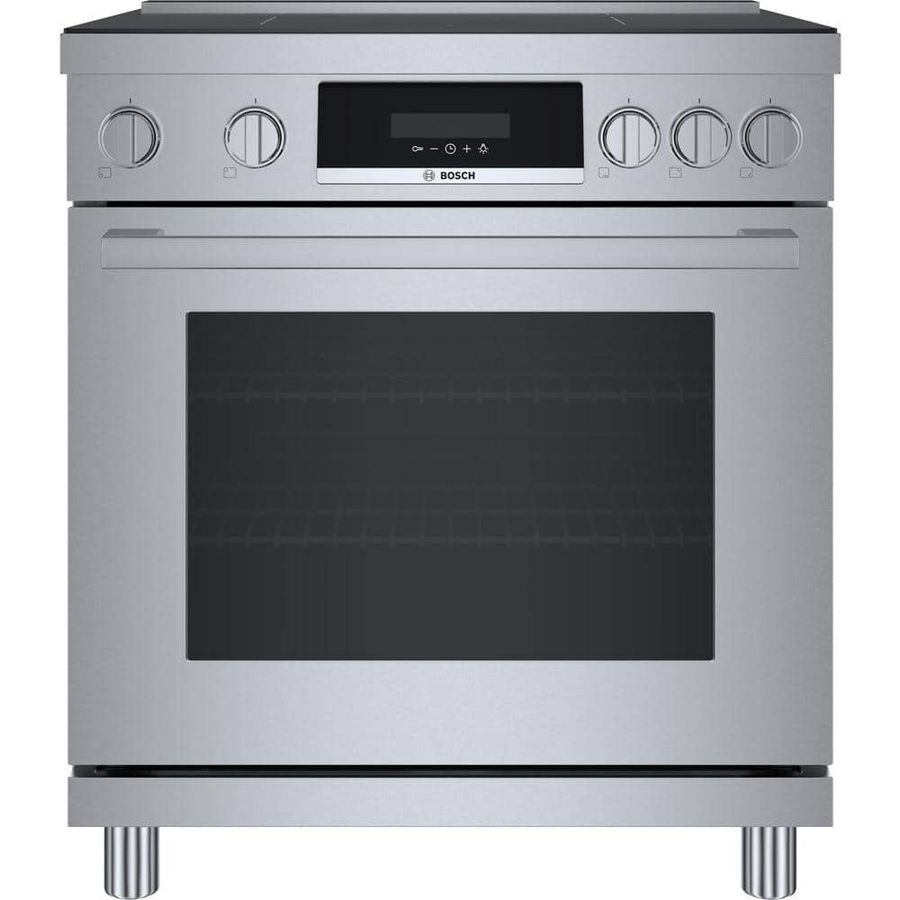Bosch 800 Series 30 in. 3.9 cu. ft. 4 Element Electric Industrial Style Induction Range with Convection Pro in Stainless Steel HIS8055U - The Home Depot added by Colette Peters