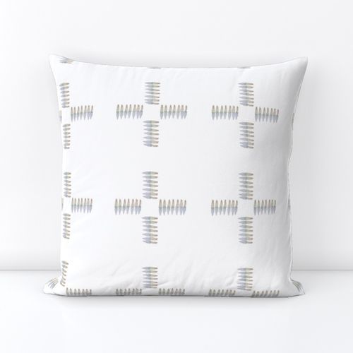 Painter's Santa Fe Cross Square Pillow added by Where The Heart Is Designs