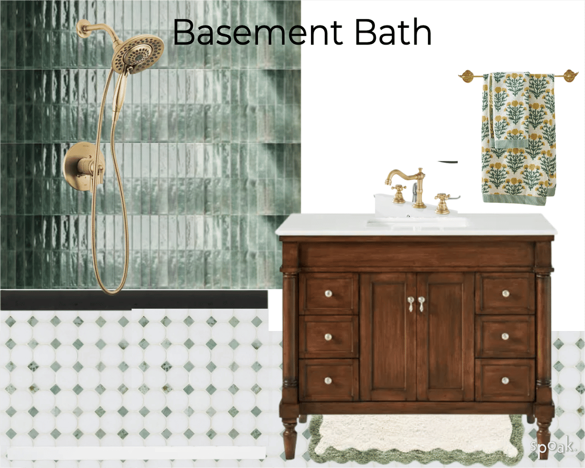 Bathroom Inspiration designed by Kelly Whelan