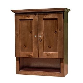 Rustic Shaker Walnut Stained Bathroom Wall Cabinet - Bed Bath & Beyond - 39613996 added by Serena Finnerty