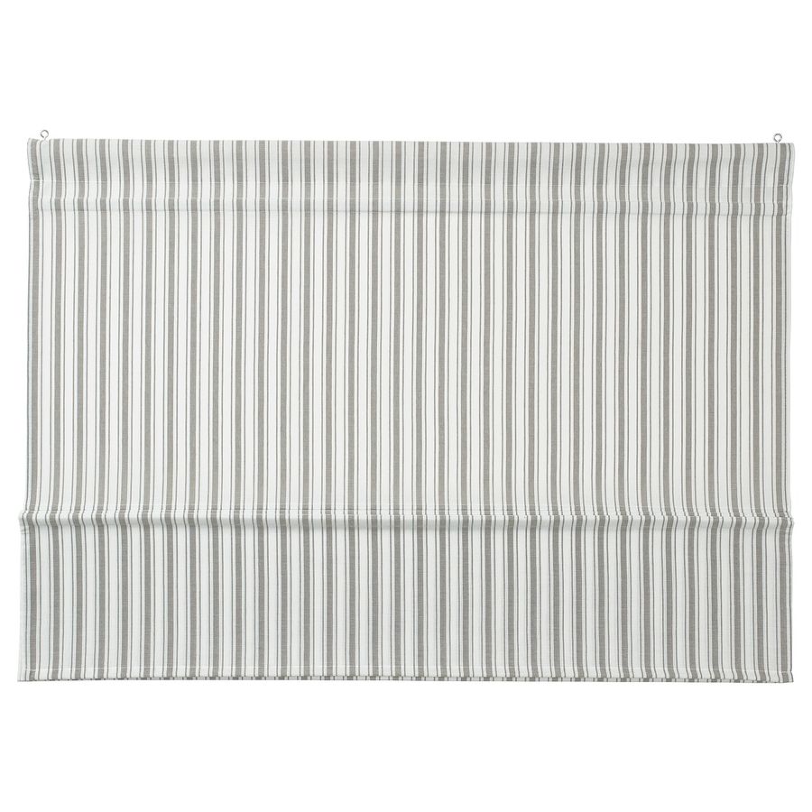 RINGBLOMMA Roman blind, white/green/stripe, 48x63" - IKEA added by Melissa Genest