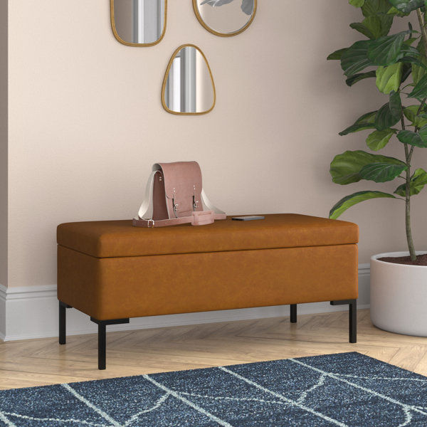 Brionna Faux Leather Upholstered Storage Bench added by Samantha Erickson