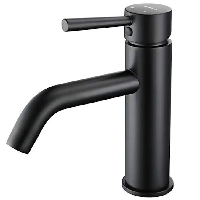 Clihome Faucet Matte Black 1-Handle Single Hole Bathroom Sink Faucet added by Spoak Member