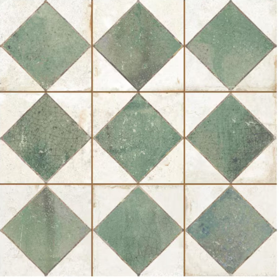 Kings Arles Green 13 in. x 13 in. Ceramic Floor and Wall Tile (12.0 sq. ft./Case) added by Spoak 