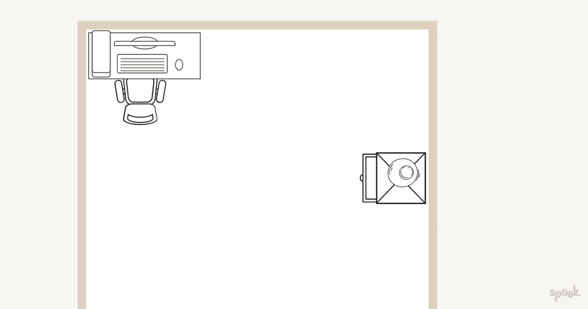 Dorm Room Floor Plan designed by Maely McCoy