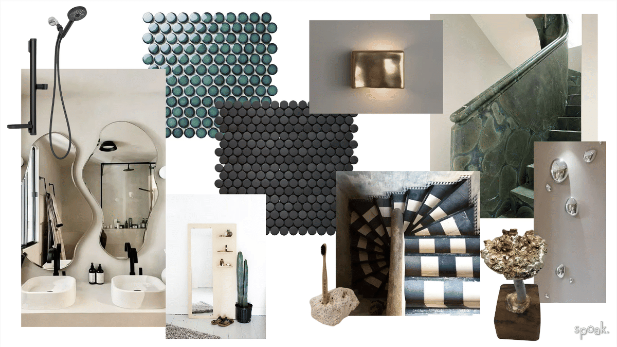Guest Bathroom Inspiration designed by Lauren Zeth