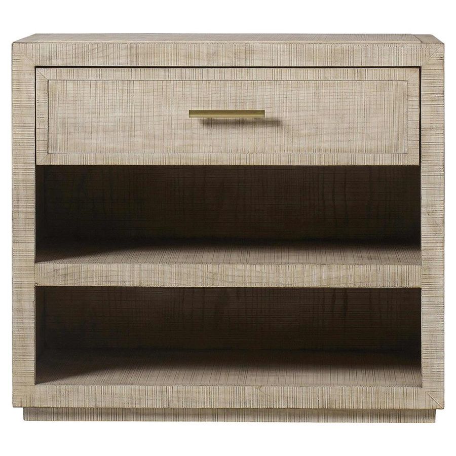 Sonder Living Raffles Modern Classic Natural Wood Satin Brass 1 Drawer Nightstand added by Courtney Shaw