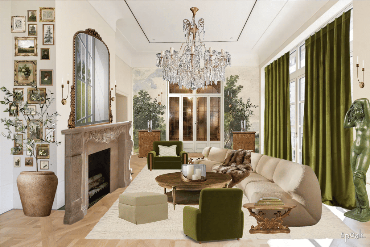 Kitchen + Living Room Inspo designed by Alexa Dayan