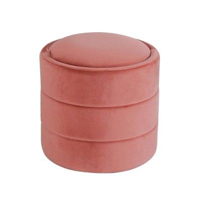 Storage Round Ottoman - HomePop added by HELEN SALGADO
