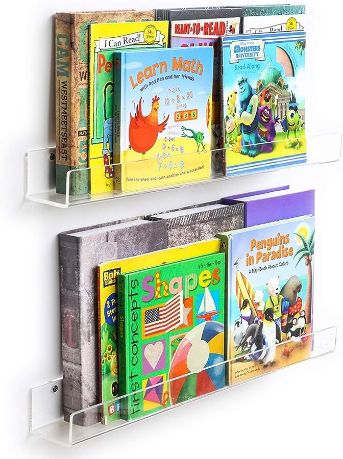 Acrylic Floating Bookshelves added by Lindsay Etter