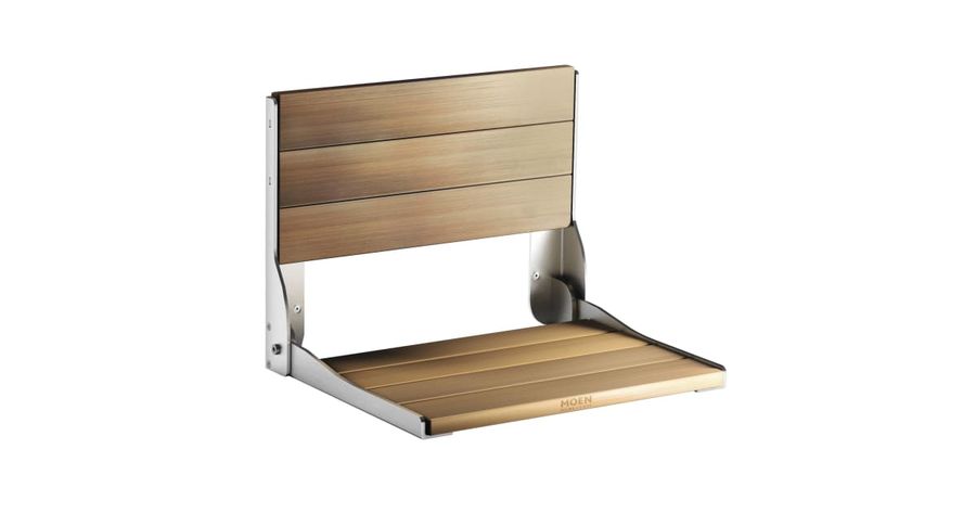 Moen DN7110 Wall Mounted Wood Shower Seat from the Home | Build.com added by Brittney Collins