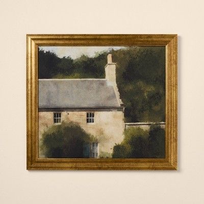 18"x20" Stone Cottage Framed Canvas Art - Hearth & Hand™ with Magnolia added by mavel Schultz
