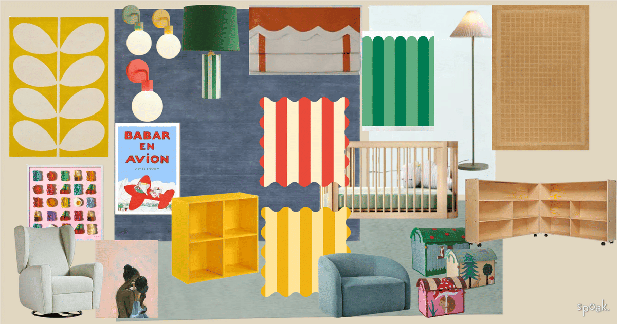 Gold Nursery Inspo designed by Nicole Crews