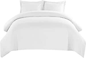 Royal Hotel's Solid White 550-Thread-Count 3pc Full / Queen Duvet-Cover 100-Percent Cotton, Sateen Solid added by Spoak Member