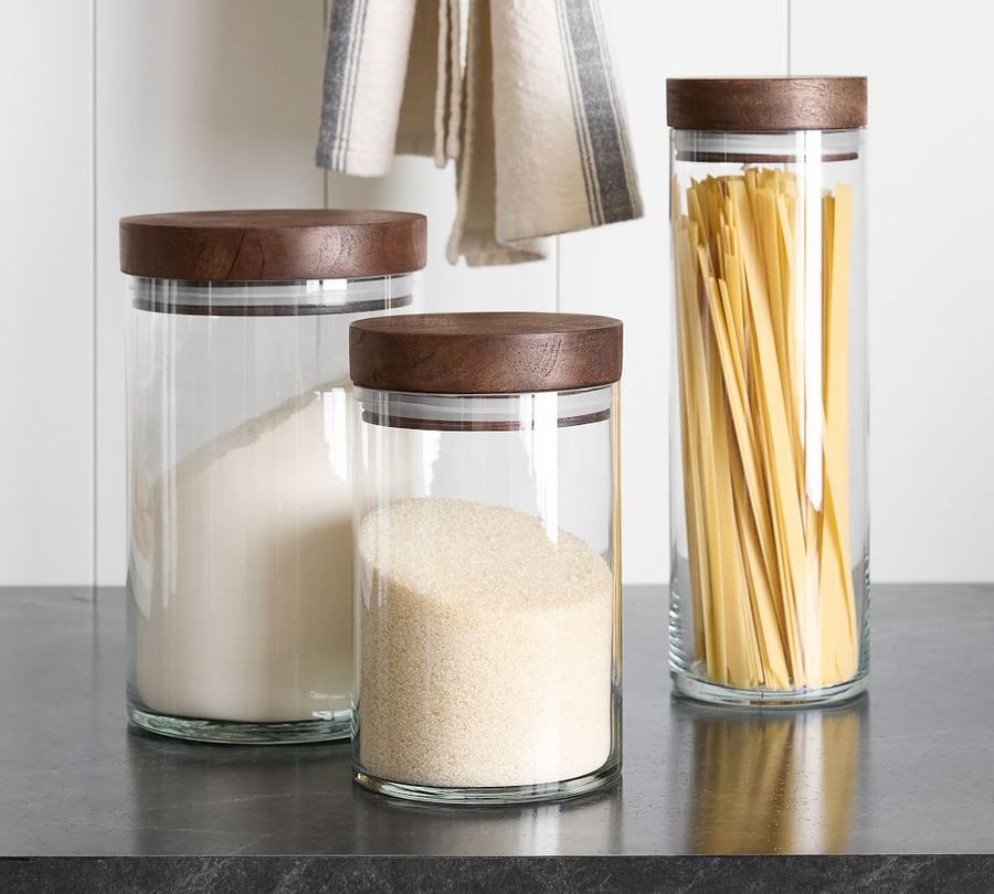 Chateau Wood & Glass Canisters added by Where The Heart Is Designs