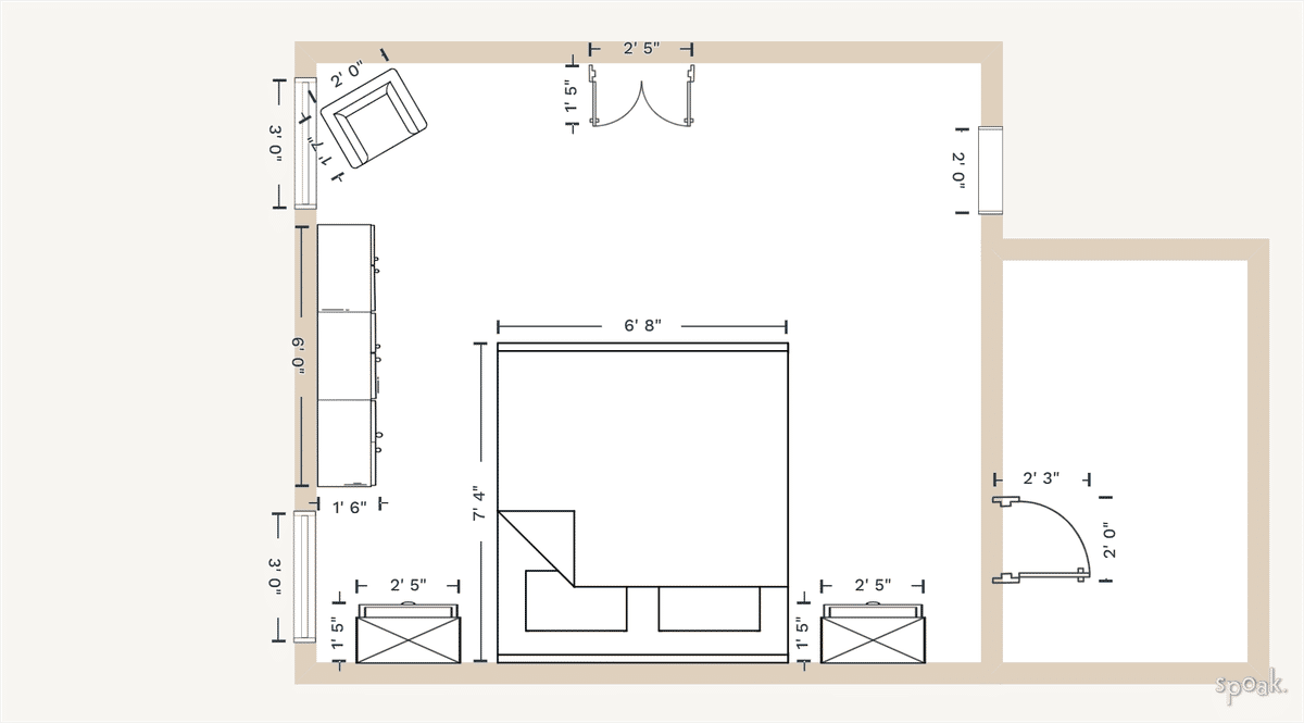 Laundry Room Floor Plan designed by Makenzie Hollington