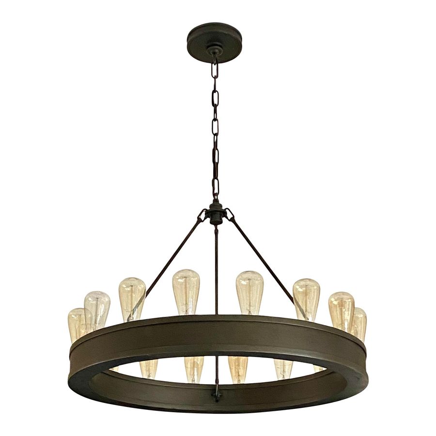 Rustic Ralph Lauren for Visual Comfort Roark Modular Ring Chandelier - Medium 30” Diameter added by Sarah Kaiser