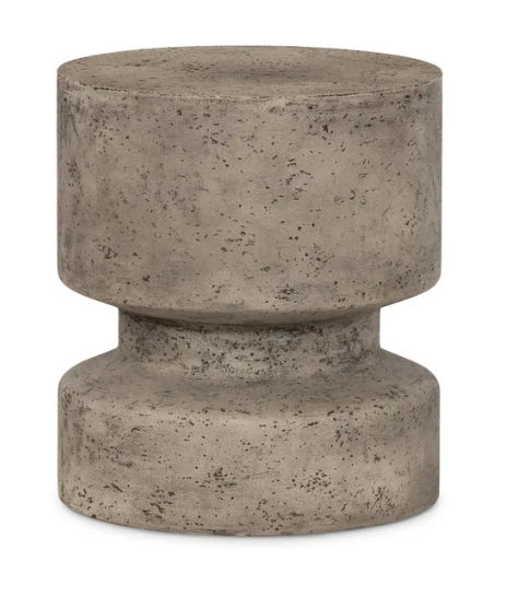 Dorival Round Concrete Outdoor Side Table added by Fabian Ortega