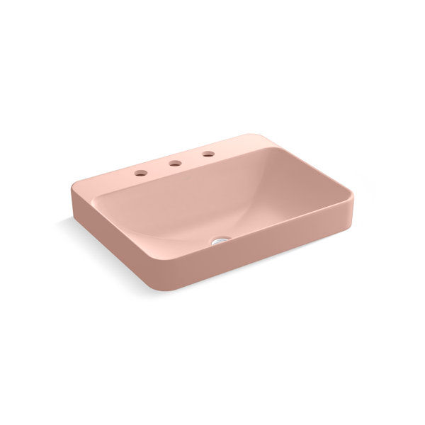 Vox® Vitreous China Rectangular Vessel Bathroom Sink with Overflow added by Audra Brown