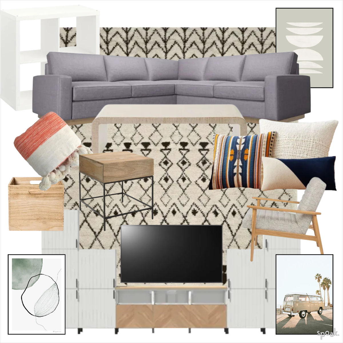 Scandinavian Kitchen + Living Room Ideas designed by Kayla Ackelson
