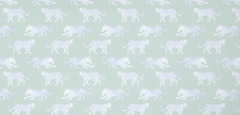 Colorful fabrics digitally printed by Spoonflower - Leopard Parade Custom Soft Green with Blue added by Jamie Stellato