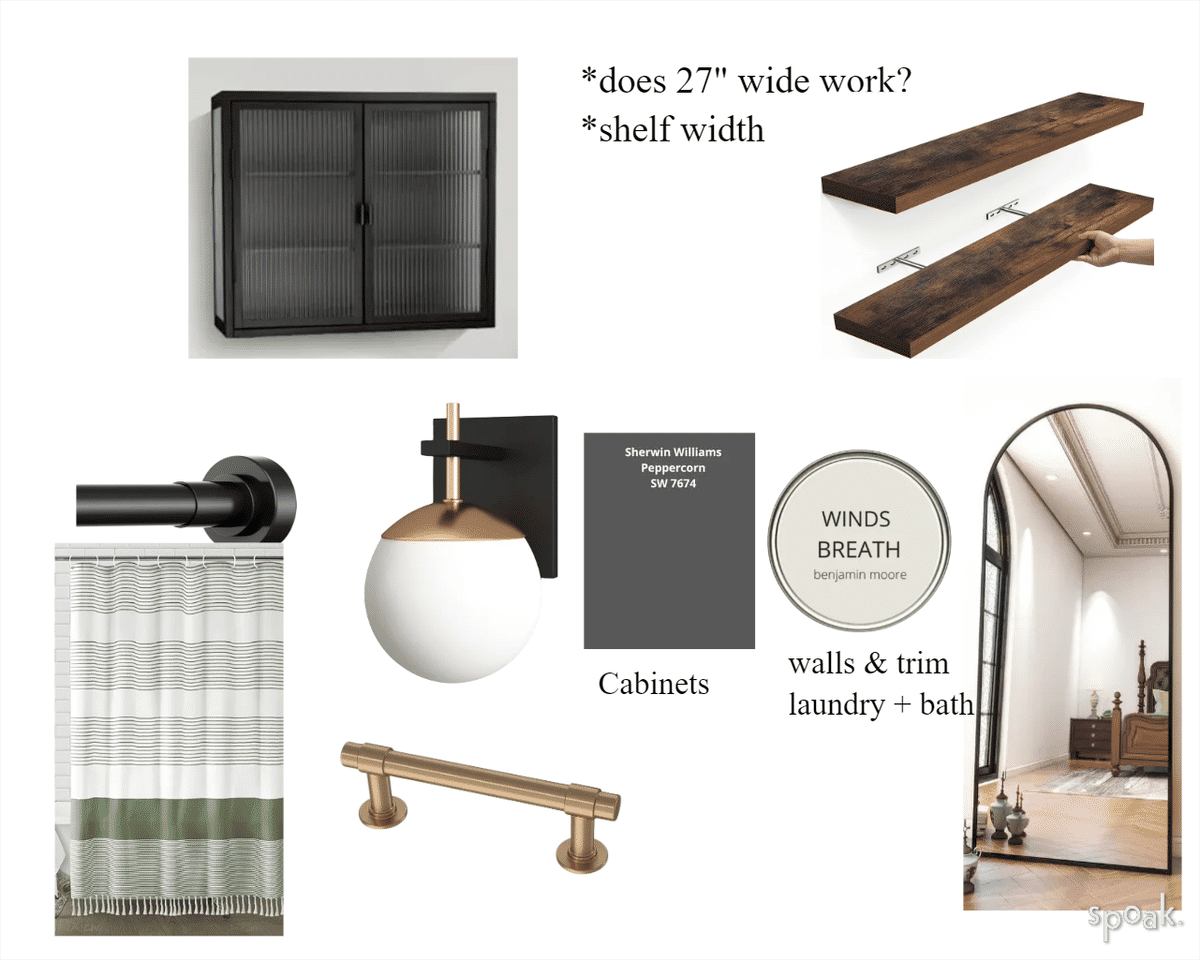 Bathroom Inspo designed by Whitney Crutcher
