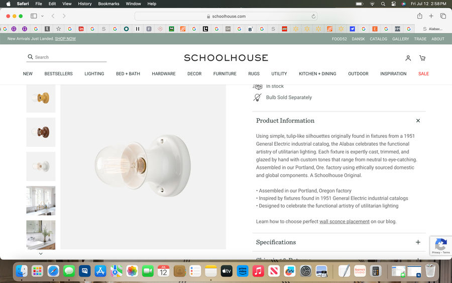 Alabax Small Sconce added by Sara Charlesworth