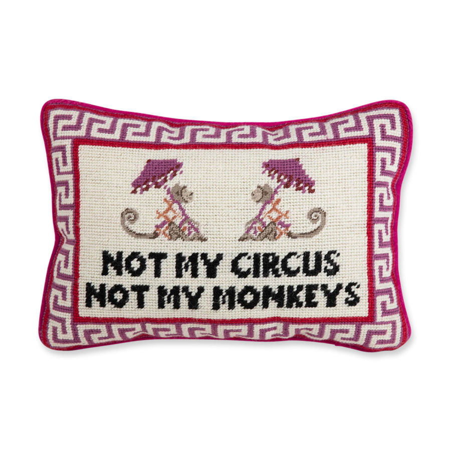 Furbish Studio - Not My Circus Needlepoint Pillow added by Lauren Hustad