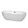 Wyndham Collection Soho 71.5 in. Acrylic Flatbottom Bathtub in White with Matte Black Trim WCOBT100272MBTRIM added by Shaylie McCloud