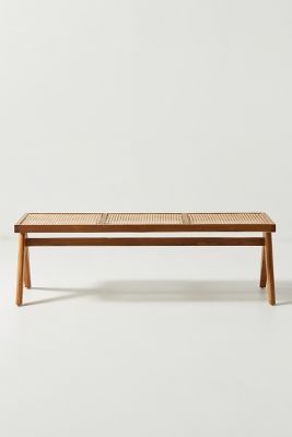 Ashton Caned Teak Bench added by Kelly Edwards