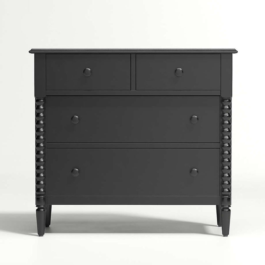 Jenny Lind Deep Brown Wood Narrow 4-Drawer Kids Dresser + Reviews | Crate & Kids added by Liz Nevil-Smith