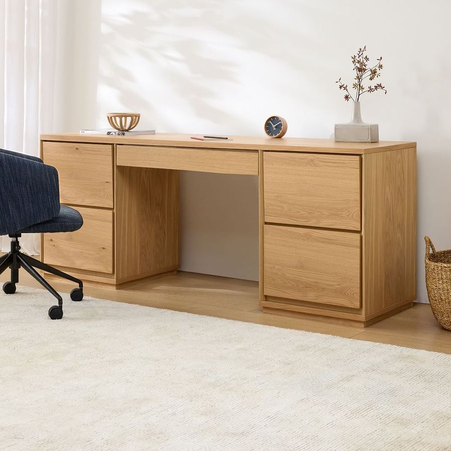 Norre 3-Piece Modular Desk w/ Drawers (75") added by Christina Wadsworth