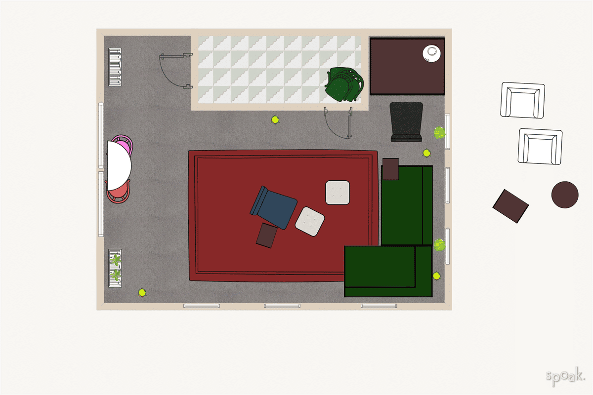 Library Floor Plan designed by Blaze Creature