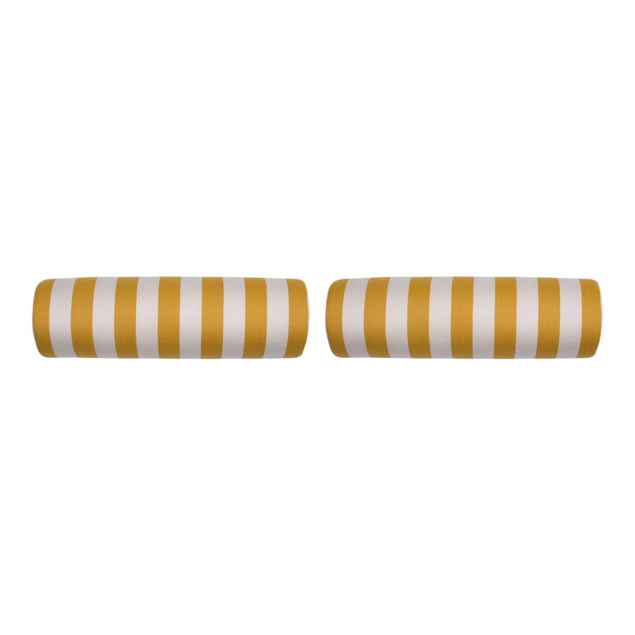 Summer Classics Halo Bolster Indoor or Outdoor Pillow in Mustard - a Pair added by Egina Manachova/Silverbark Studio