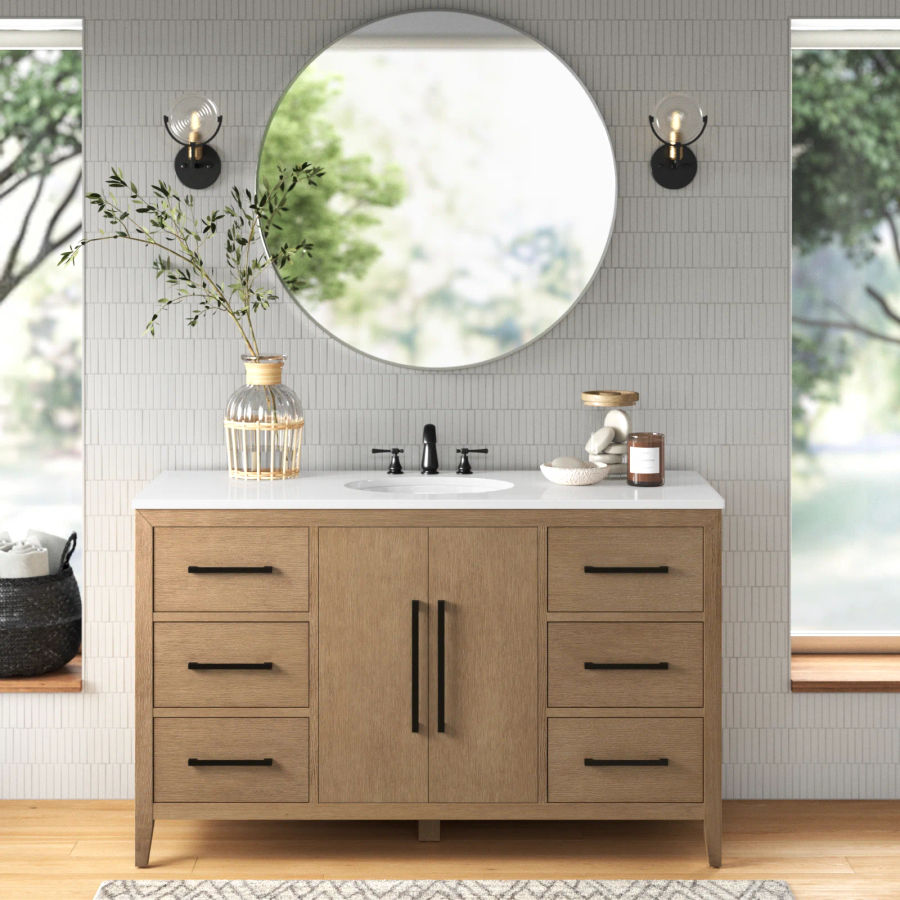Mercury Row® Alsup 54" Single Bath Vanity | Wayfair added by Kelli Mercer