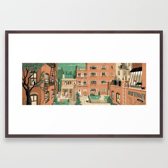 Hitchcock's Rear Window Framed Art Print by Rui Ricardo added by Candace Stephens