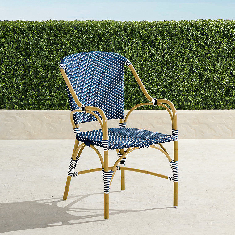 Set of 2 French Cafe Aluminum Armchairs - Natural - Frontgate added by Jessica Greer
